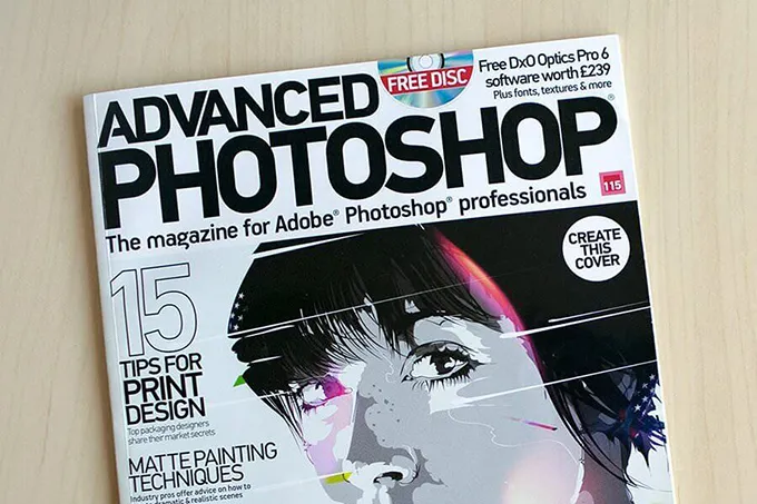 featured on advanced photoshop magazine